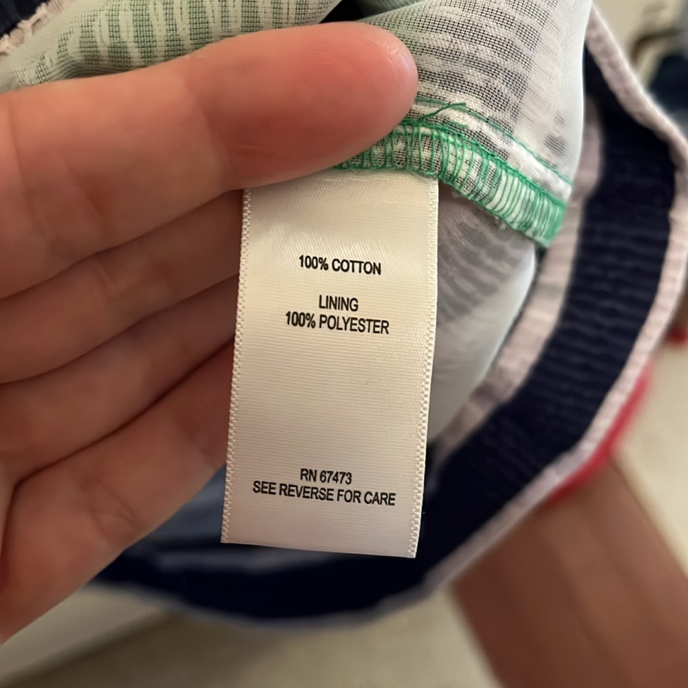 Just…Taylor dress, women’s size 10, green and navy with white stripes - Picture 6 of 10